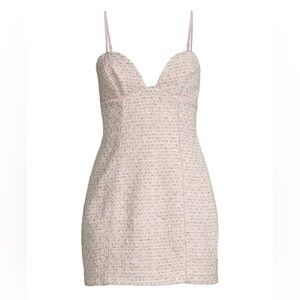 ira mini dress Ira Tie-Back Crepe Mini Dress in Blanche – LabelRow